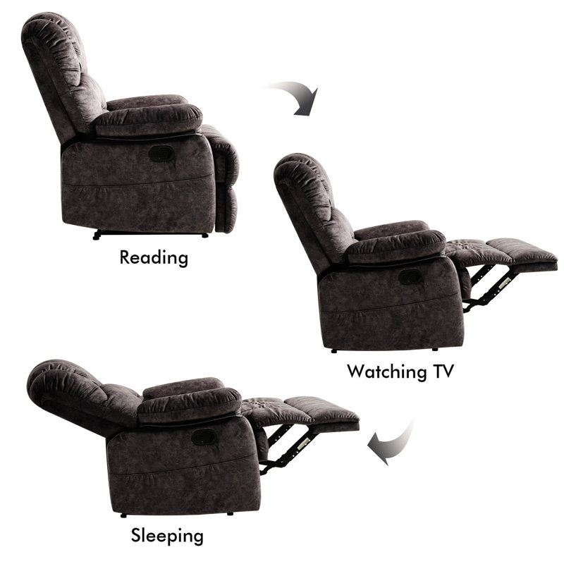 Latitude Run® Xaniyah 39" Wide Microsuede Recliner Club Recliner